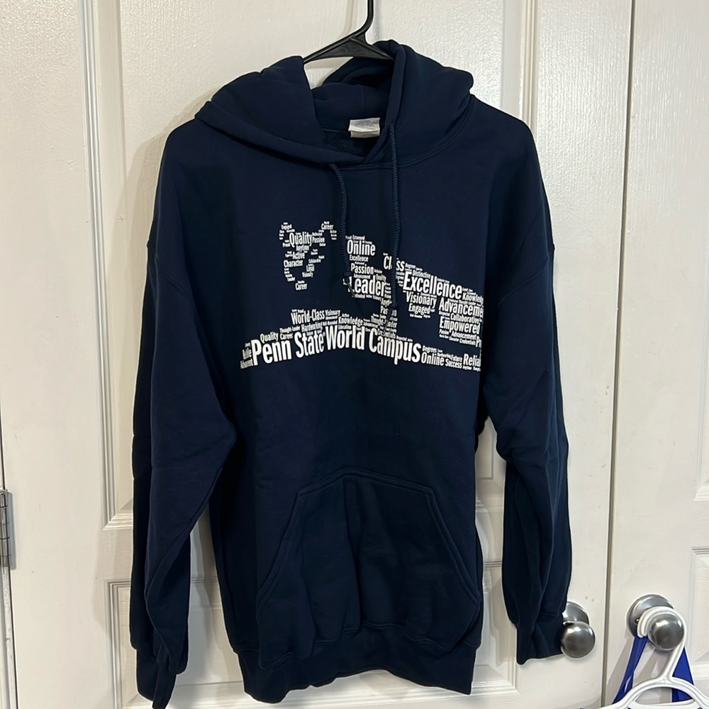 Penn State world campus hoodie. New. Size large
